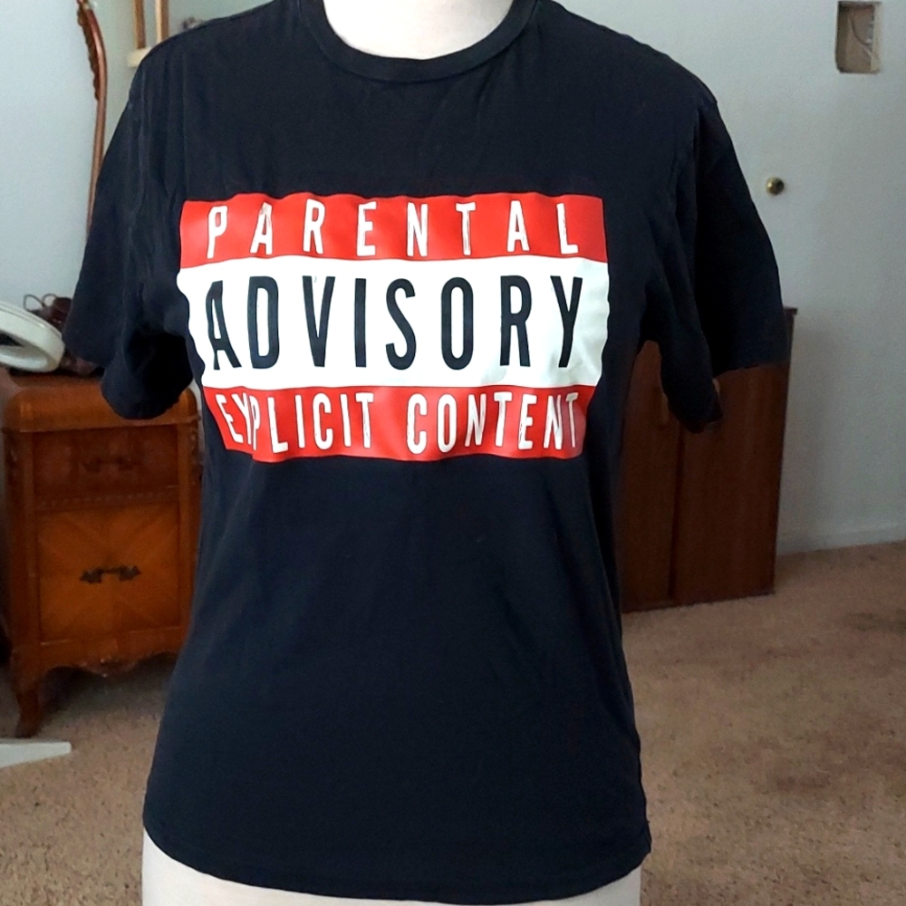 Divided H&M Parental Advisory Explicit Content T-Shirt